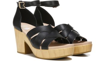 Black Dr Scholl's Blissful Block Heel Sandal Blissful Block Heel Sandal | 9WKR4eqj