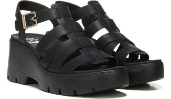 Black Dr Scholl's Check It Out Wedge Sandal Check It Out Wedge Sandal | DPuN1tuP