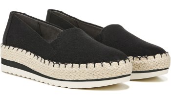 Black Dr Scholl's Discovery Espadrille Wedge Slip On Discovery Espadrille Wedge Slip On | R3poRjOh