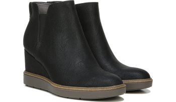 Black Dr Scholl's Johnnie Wedge Bootie Johnnie Wedge Bootie | 7NIYMRl6