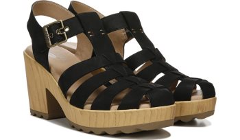 Black Dr Scholl's Want It All Block Heel Sandal Want It All Block Heel Sandal | 6xrRucRh