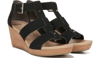 Black Snake Dr Scholl's Barton Wedge Sandal Barton Wedge Sandal | VmMRNixc