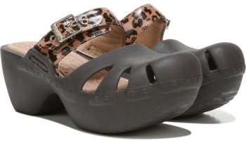 Brown Leopard Dr Scholl's Dance On Clog Dance On Clog | iuyzEVsF