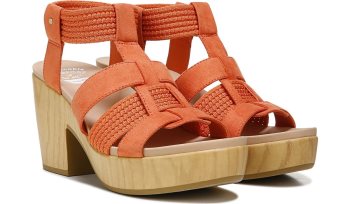 Coral Gold Dr Scholl's Blossom Block Heel Sandal Blossom Block Heel Sandal | AjNOljzs