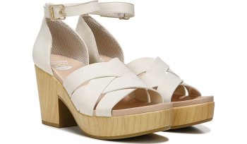 White Dr Scholl's Blissful Block Heel Sandal Blissful Block Heel Sandal | 3TZ9BT58