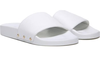 White Dr Scholl's Pisces Pool Slide Sandal Pisces Pool Slide Sandal | 26Wm2Gpd