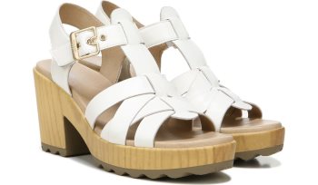 White Dr Scholl's Wild Nights Block Heel Sandal Wild Nights Block Heel Sandal | g6Ih2Aki