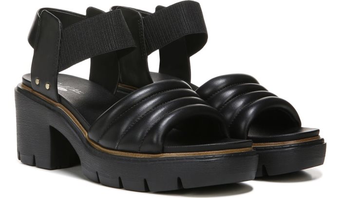 Black Dr Scholl\'s A Mood Platform Sandal A Mood Platform Sandal | 1zRKSBoj