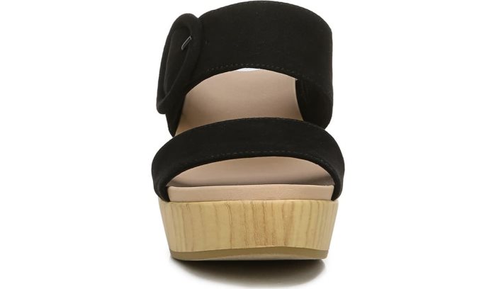 Black Dr Scholl's Bayside Block Heel Slide Sandal Bayside Block Heel Slide Sandal | HugAsWZc