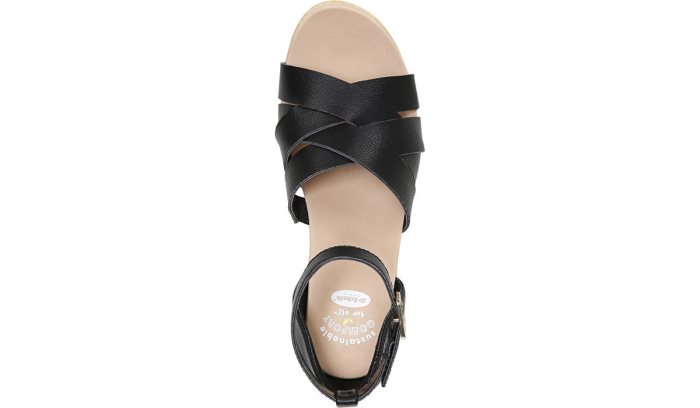 Black Dr Scholl's Blissful Block Heel Sandal Blissful Block Heel Sandal | 9WKR4eqj