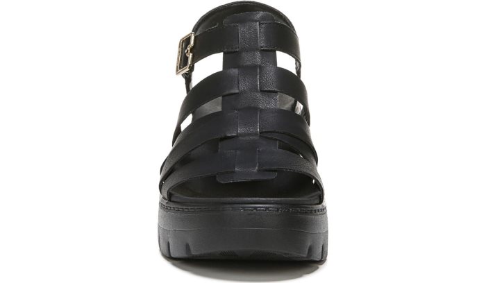 Black Dr Scholl's Check It Out Wedge Sandal Check It Out Wedge Sandal | DPuN1tuP