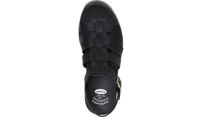 Black Dr Scholl's Check It Out Wedge Sandal Check It Out Wedge Sandal | DPuN1tuP