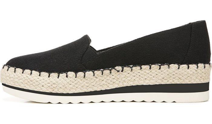 Black Dr Scholl's Discovery Espadrille Wedge Slip On Discovery Espadrille Wedge Slip On | PdvfPZkD