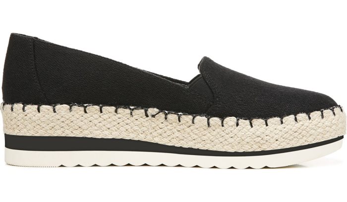 Black Dr Scholl's Discovery Espadrille Wedge Slip On Discovery Espadrille Wedge Slip On | R3poRjOh