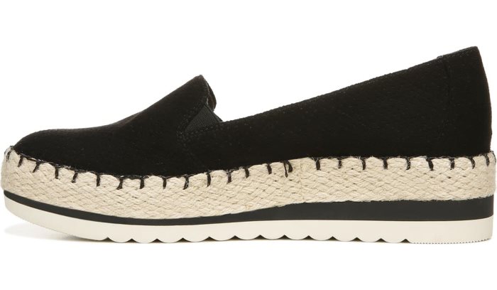 Black Dr Scholl's Discovery Espadrille Wedge Slip On Discovery Espadrille Wedge Slip On | SyXIvWS2