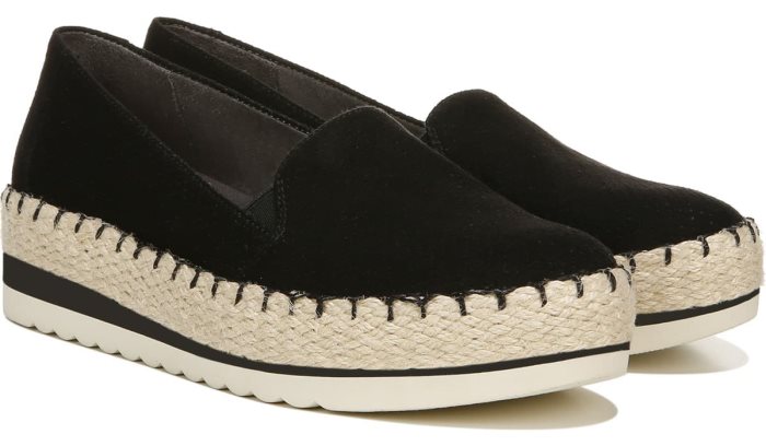 Black Dr Scholl\'s Discovery Espadrille Wedge Slip On Discovery Espadrille Wedge Slip On | neFB9lcl