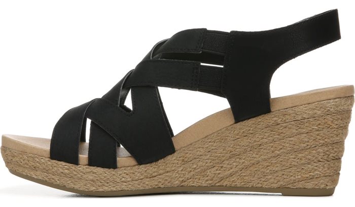 Black Dr Scholl's Everlasting Wedge Sandal Everlasting Wedge Sandal | I5RCphem