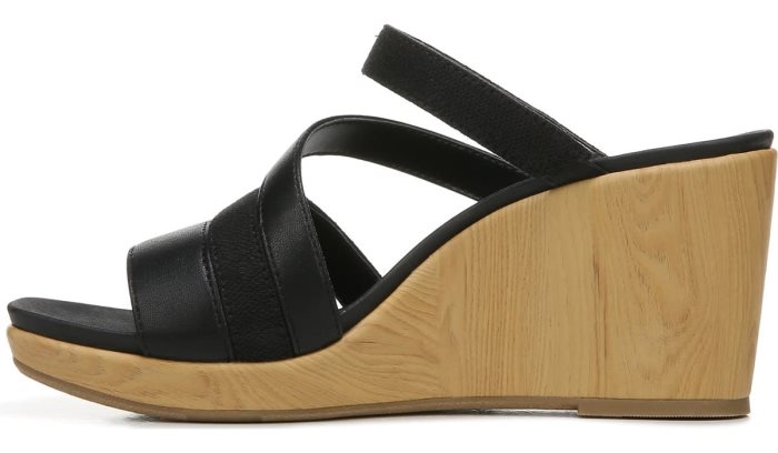 Black Dr Scholl's Giggle Wedge Sandal Giggle Wedge Sandal | 3VPvciQm