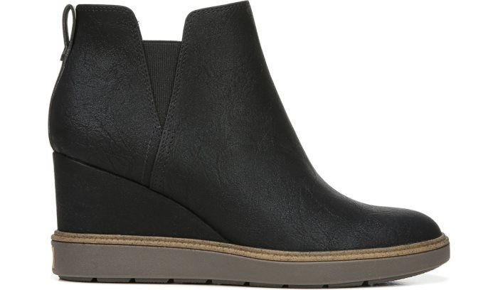 Black Dr Scholl's Johnnie Wedge Bootie Johnnie Wedge Bootie | 7NIYMRl6