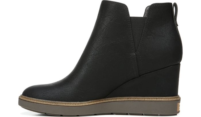 Black Dr Scholl's Johnnie Wedge Bootie Johnnie Wedge Bootie | 7NIYMRl6