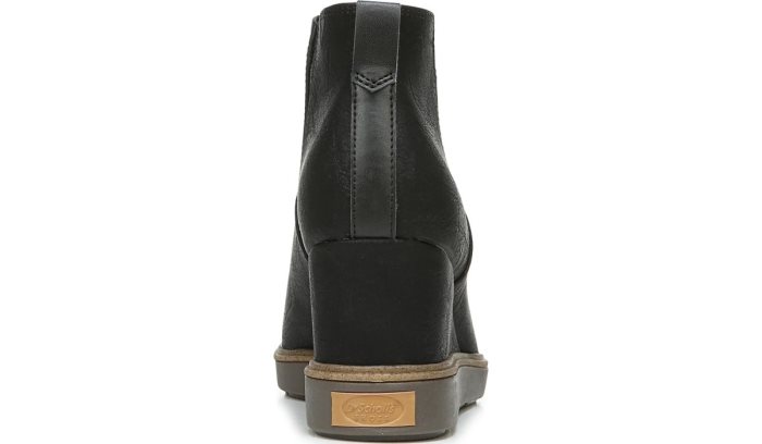 Black Dr Scholl's Johnnie Wedge Bootie Johnnie Wedge Bootie | 7NIYMRl6