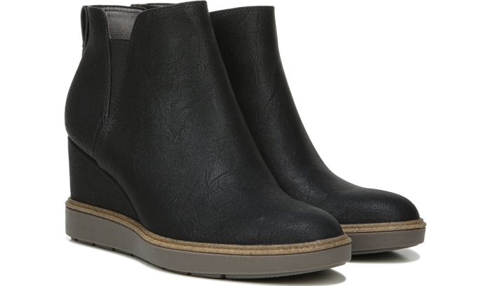 Black Dr Scholl\'s Johnnie Wedge Bootie Johnnie Wedge Bootie | 7NIYMRl6