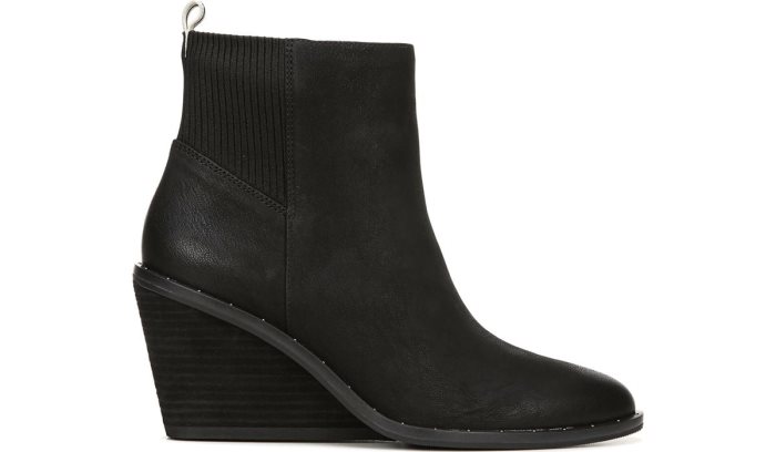 Black Dr Scholl's Mania Wedge Bootie Mania Wedge Bootie | UE2Kkwyn