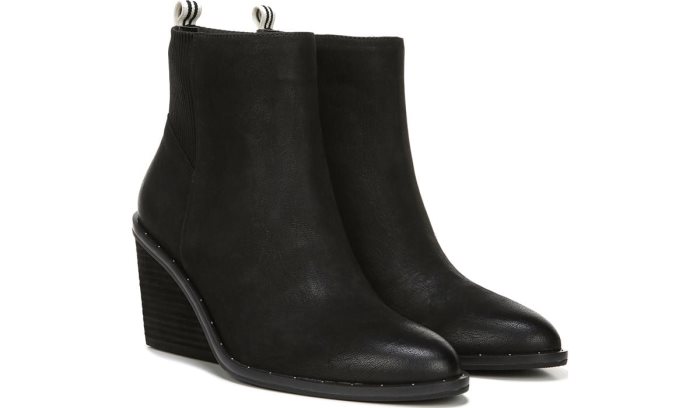 Black Dr Scholl\'s Mania Wedge Bootie Mania Wedge Bootie | psenFkjS