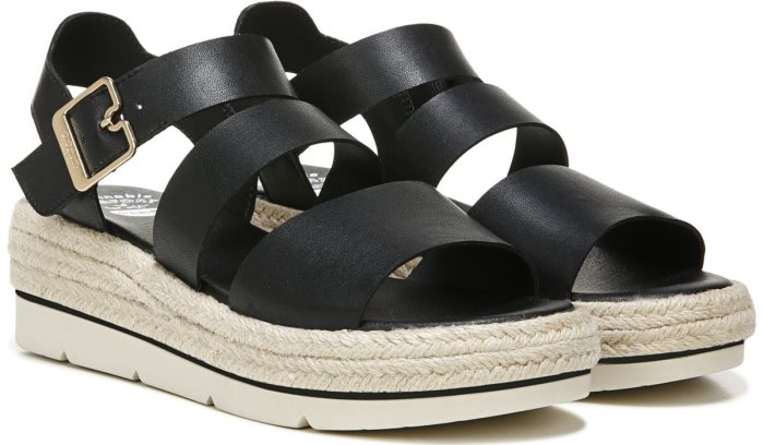 Black Dr Scholl\'s Once Twice Platform Sandal Once Twice Platform Sandal | behbZrIC