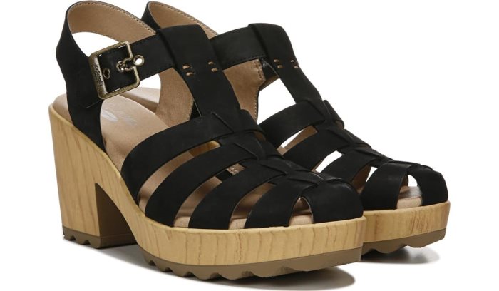 Black Dr Scholl\'s Want It All Block Heel Sandal Want It All Block Heel Sandal | TSN6Khqg