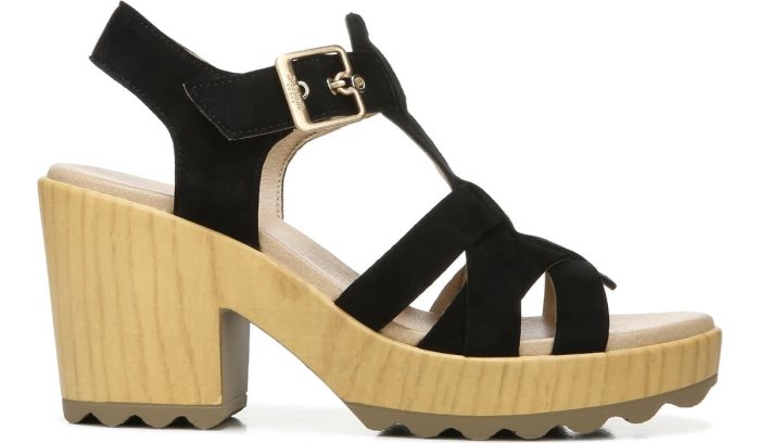 Black Dr Scholl's Wild Nights Block Heel Sandal Wild Nights Block Heel Sandal | MHQmKoQe