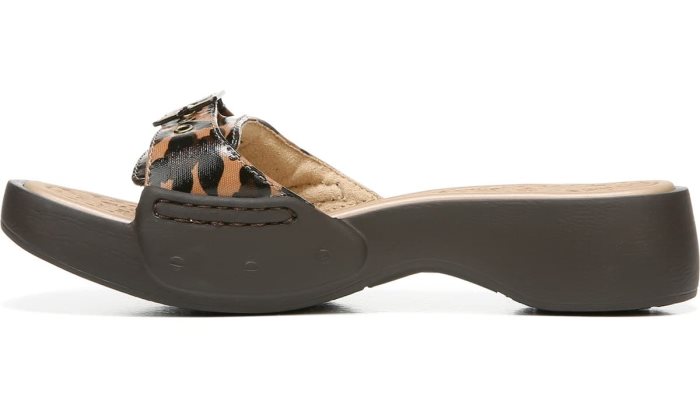 Brown Leopard Dr Scholl's Rock On Slide Sandal Rock On Slide Sandal | HzJtnl4X