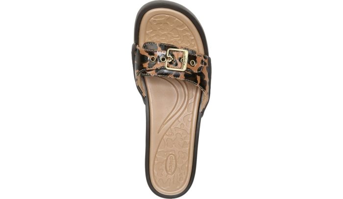 Brown Leopard Dr Scholl's Rock On Slide Sandal Rock On Slide Sandal | HzJtnl4X