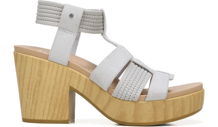 Grey Dr Scholl's Blossom Block Heel Sandal Blossom Block Heel Sandal | 0jeRvlG7