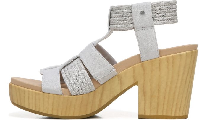 Grey Dr Scholl's Blossom Block Heel Sandal Blossom Block Heel Sandal | 0jeRvlG7