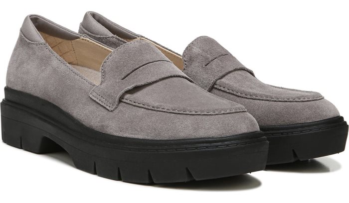 Grey Dr Scholl\'s Classy Platform Loafer Classy Platform Loafer | HsqeIqPn