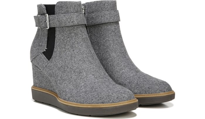 Grey Dr Scholl\'s Jacinda Wedge Bootie Jacinda Wedge Bootie | 0EYy38Za