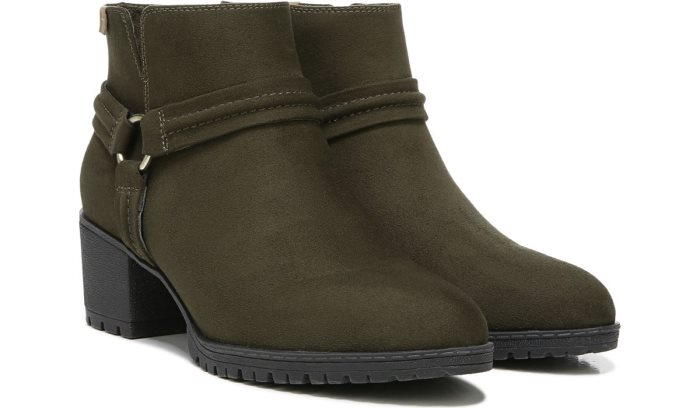 Olive Dr Scholl\'s Laney Block Heel Ankle Boot Laney Block Heel Ankle Boot | k3wWjugP