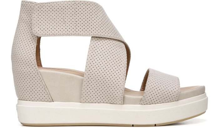 Oyster Microfiber Dr Scholl's Sheena Wedge Sandal Sheena Wedge Sandal | pIGht1xh