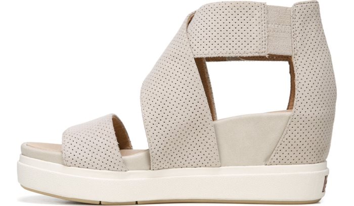 Oyster Microfiber Dr Scholl's Sheena Wedge Sandal Sheena Wedge Sandal | pIGht1xh