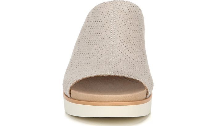 Oyster Microfiber Perf Dr Scholl's Go For It Wedge Sandal Go For It Wedge Sandal | SZFSg1Mt