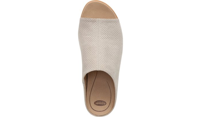 Oyster Microfiber Perf Dr Scholl's Go For It Wedge Sandal Go For It Wedge Sandal | SZFSg1Mt