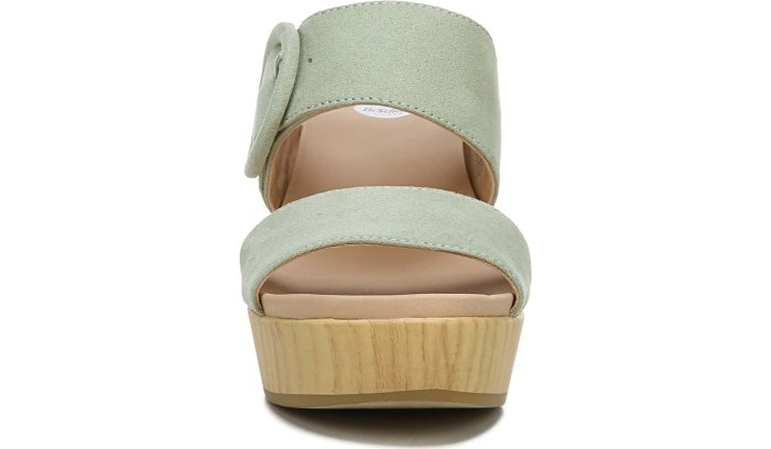 Pistachio Microfiber Dr Scholl's Bayside Block Heel Slide Sandal Bayside Block Heel Slide Sandal | LTYsVevn