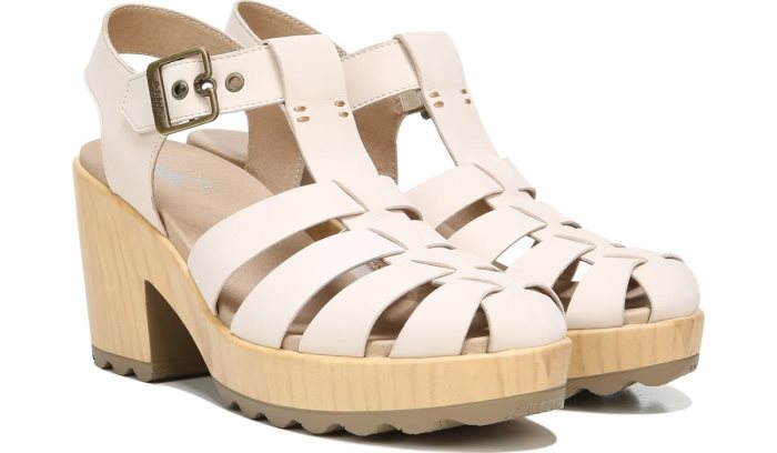 Sand Dollar Leather Dr Scholl\'s Want It All Block Heel Sandal Want It All Block Heel Sandal | z6yqf9Av