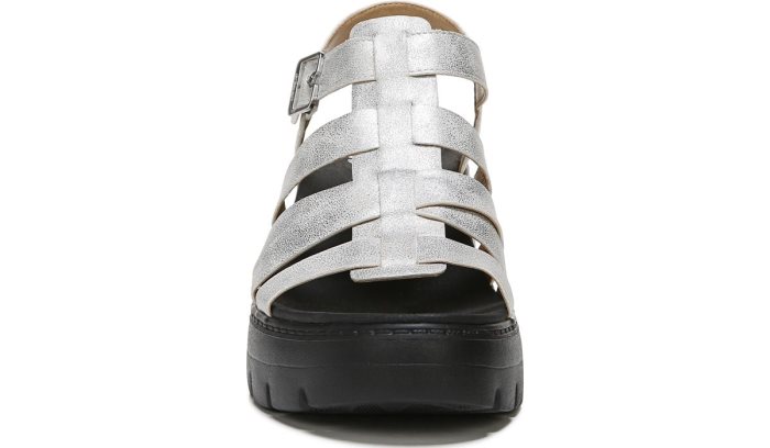 Silver Dr Scholl's Check It Out Wedge Sandal Check It Out Wedge Sandal | voyipXsn