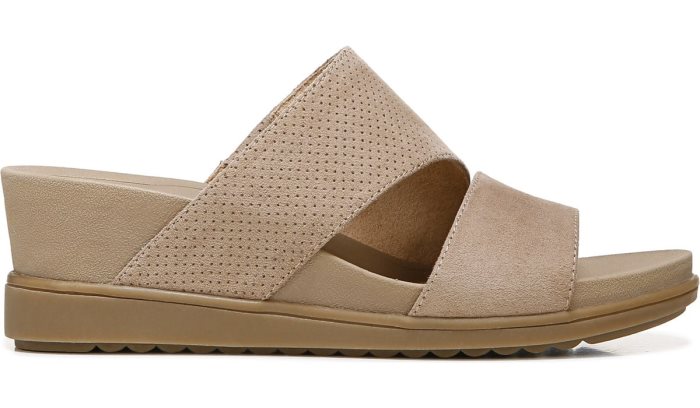 Taupe Dr Scholl's Goldie Wedge Slide Sandal Goldie Wedge Slide Sandal | oxX4hnQy