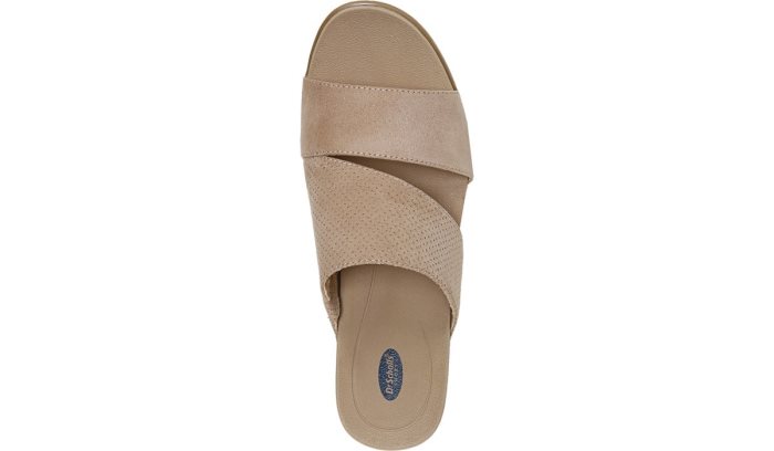 Taupe Dr Scholl's Goldie Wedge Slide Sandal Goldie Wedge Slide Sandal | oxX4hnQy