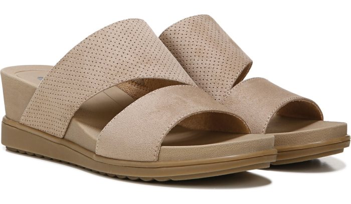 Taupe Dr Scholl\'s Goldie Wedge Slide Sandal Goldie Wedge Slide Sandal | oxX4hnQy