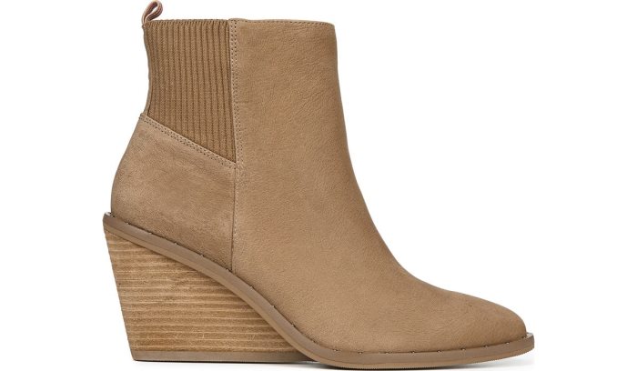 Toasted Coconut Leather Dr Scholl's Mania Wedge Bootie Mania Wedge Bootie | mDyFPeBv