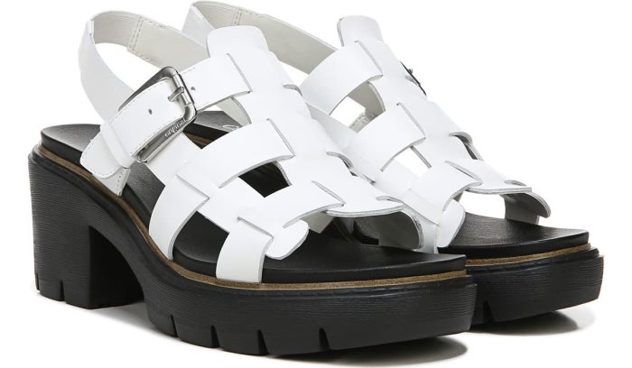 White Dr Scholl\'s Afterglow Platform Sandal Afterglow Platform Sandal | 1Rhk4k9b